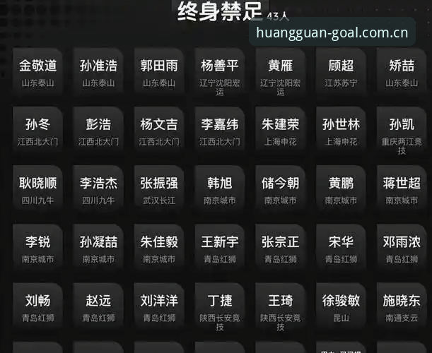 中国足协第三批禁足名单全面评测——行业乱象深度分析与赛事观察视角